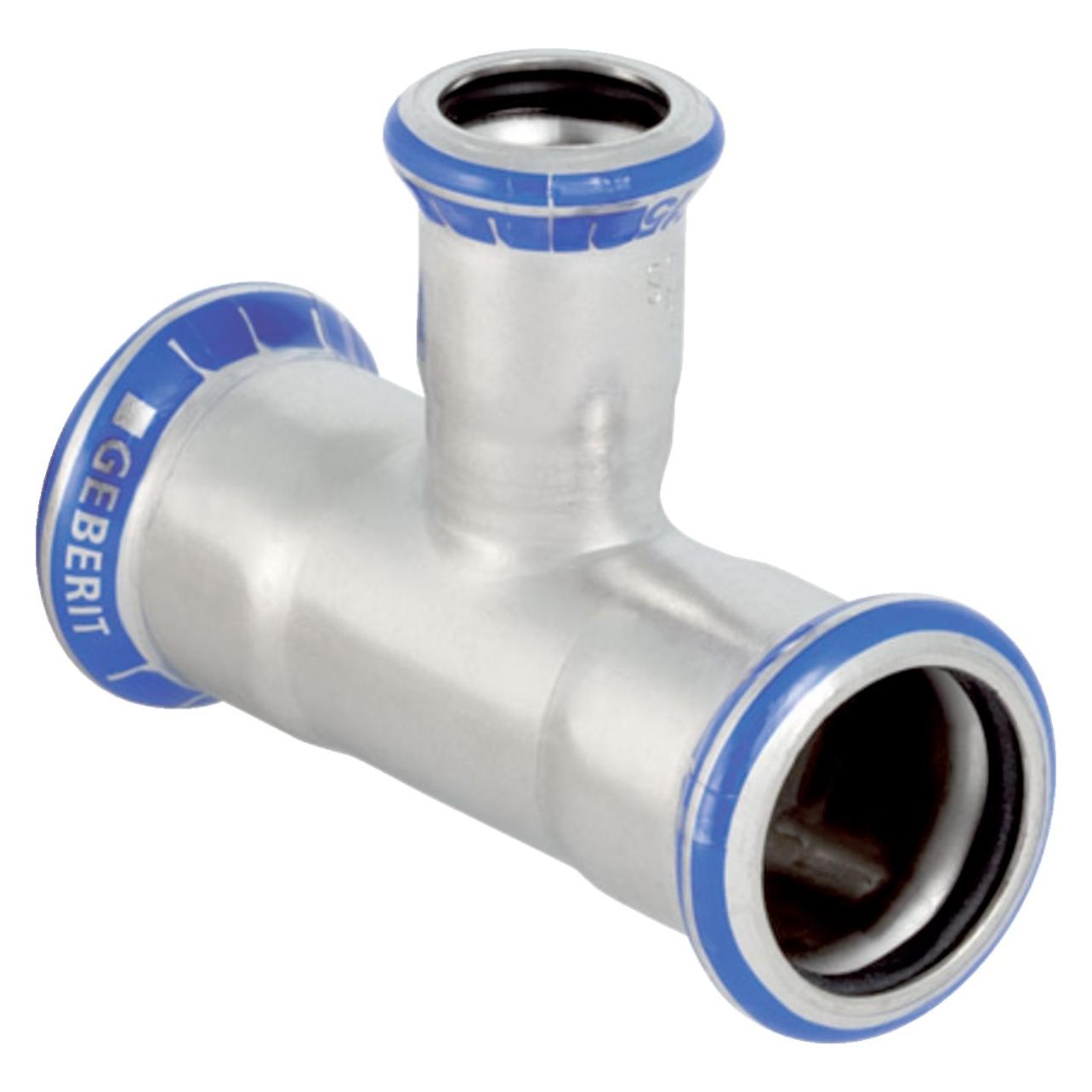 Geberit Mapress Stainless steel tee, reducing 22 x 15 x 22 mm (31206) (T-Verbindung) (31206)