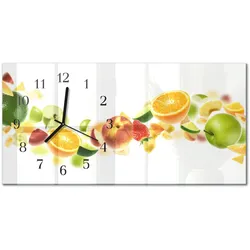 WANDUHR aus Glas 60x30 cm - Fruchtmischung