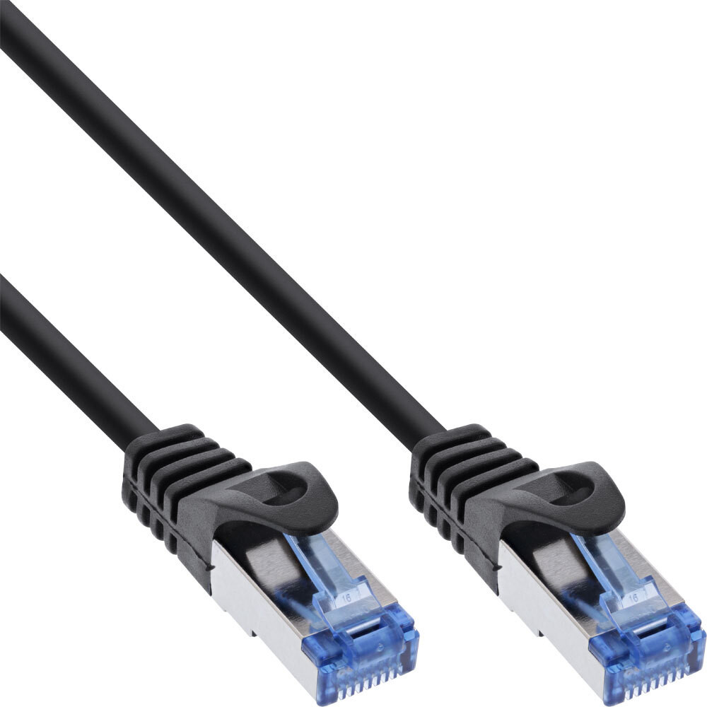 InLine Cat6a S/FTP Patchkabel met RJ-45 connectoren, 40 meter, zwart