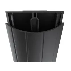 GGK 6685 TV-Kabelabdeckung ABK 12x50mm-9005, PVC, selbstklebend, 2 Kammern, schwarz ABK 12x50-TV ABK12x50TV