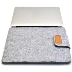 König Design Universal Filz Notebook Tablet Sleeve 11 - 15 Zoll Tasche Hülle Laptop Case Etui (15"), Notebooktasche, Grau