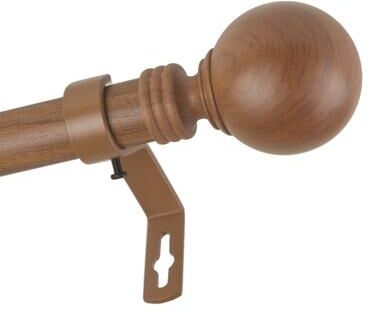 InStyleDesign Pellet 1 inch Faux Wood Curtain Rod