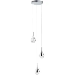 LED-Hängeleuchte Frizzante Chromfarben max. 16 Watt