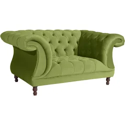 CHESTERFIELD Sessel Kaylin Samtvelours oliv