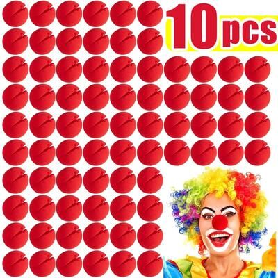 Inspire Essentials Red Clown Nose Foam Costume Props 3