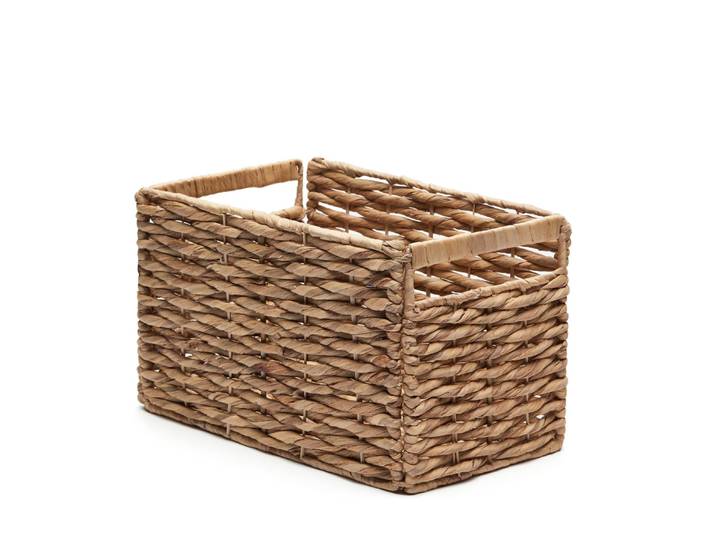 Kave Home Mand Words Waterhyacint, 28cm hoog - Naturel