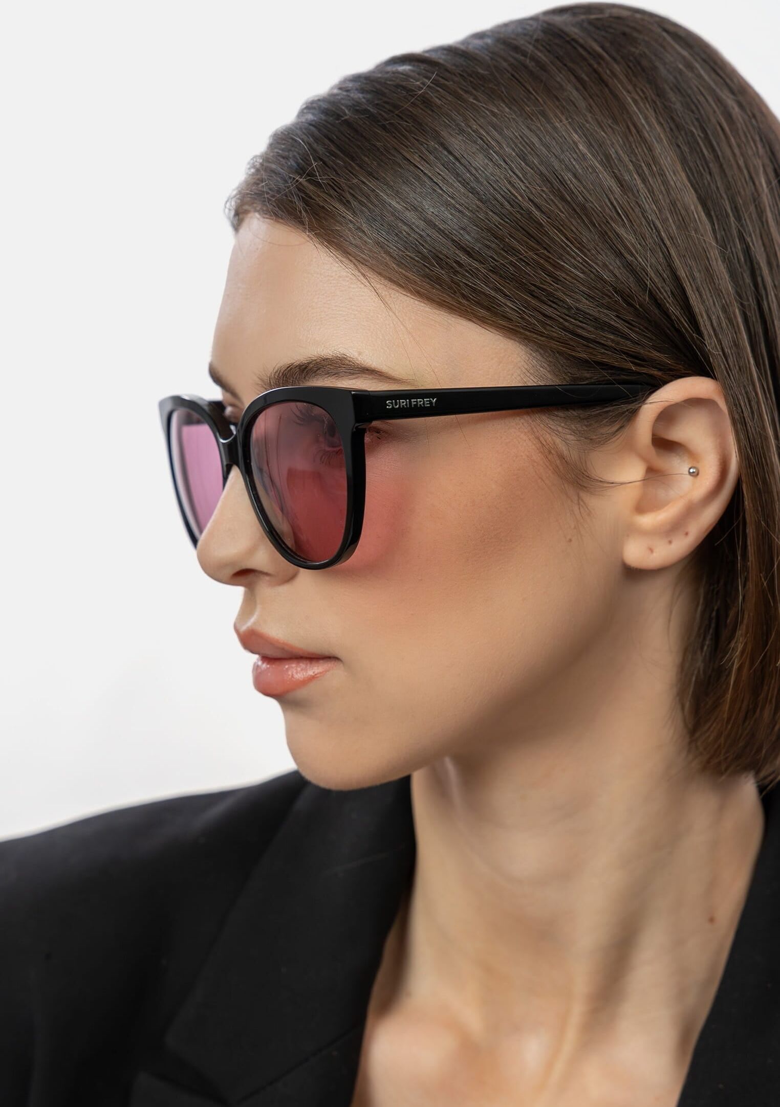 Sonnenbrille SURI FREY "Sonnenbrille SFY Yconic", Damen, schwarz (schwarz 100), Sonnenbrillen Sonnenbrille