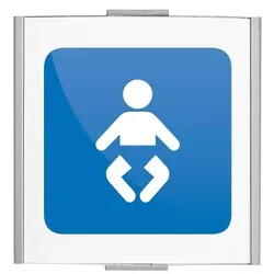 FRANKFURT Türschild 120x120mm mit Piktogramm Wickelraum
