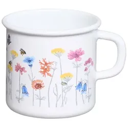 Riess Becher 3/8L Ø8cm Flora Emaille