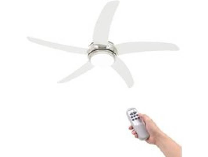 “Winter SaleTOP Ventilateurs de plafond Blanc - Ventilateur de plafond orné avec lampe 128cm Blanc PRO37116