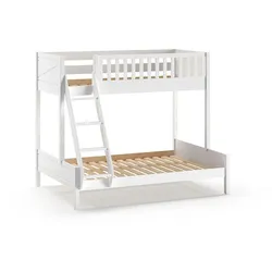 ETAGENBETT Karyl 208x175x158 aus Massivholz in Weiß