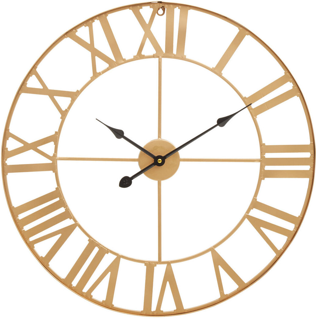 Borough Wharf Exline Skeleton Wall Clock Gold 60cm W X 60cm H X 4cm D