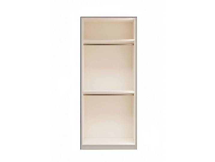 Xlmoebel Kleiderschrank Zweitüriger Kleiderschrank Modern Beige Schrank Vitrine Holz (1-tlg)