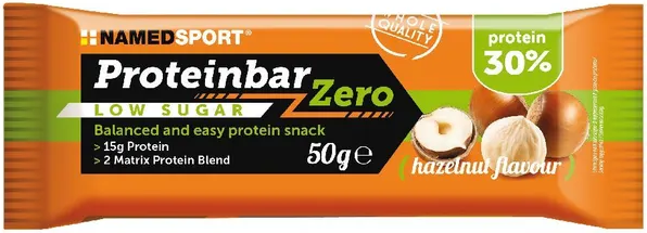 NAMEDSPORT Srl Named Sport, Proteinbar Zero Barretta Proteica Hazelnut, 50 g