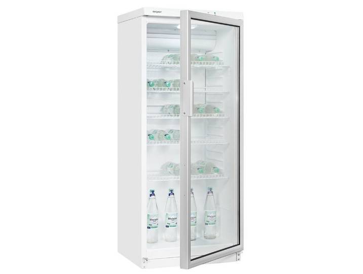 exquisit Getränkekühlschrank GKS290-GT-280E, 145 cm hoch, 60 cm breit, Umluftventilator, effizient