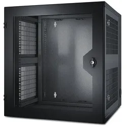APC NetShelter WX 13 HE vertikale Montageschiene mit Gewindebohrung, belüftete Fronttür, schwarz