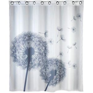 Wenko Duschvorhang Anti-Schimmel Astera, 180 x 200 cm, wasserabweisend, waschbar, aus Polyester, mit Motiv