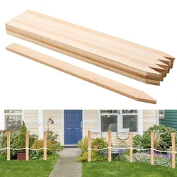 VEVOR Holzpfähle, 25 Stk. 12,7x38,1x914,4 mm Holzpflöcke, Holzpfosten mit scharfer Spitze, Zaunpfähle aus Tannenholz, Wegweiser für Schlammzäune, Hinterhofbegrenzungen, Grundlinien