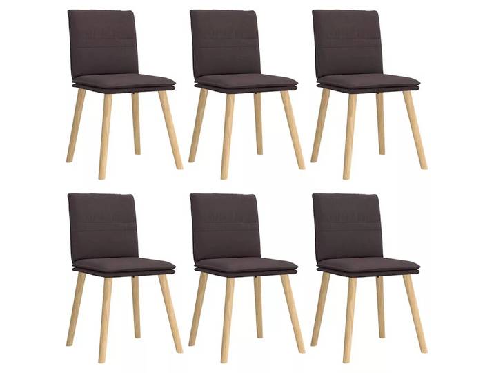 VidaXL - Esszimmerstuhl stoff, One Size, Kühles Braun