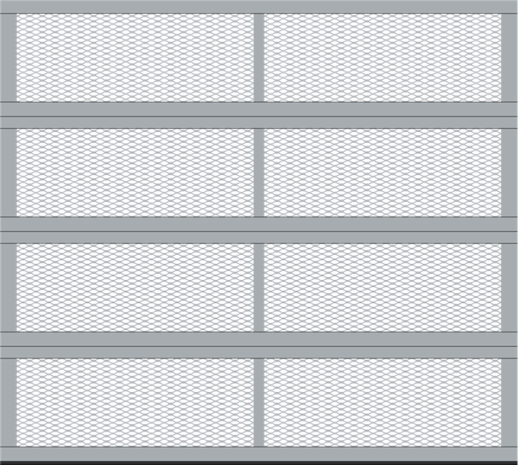 ConDoor Garagentor-Sektionaltor TOP-LINE, Streckmetallgitter