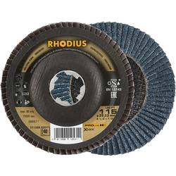 Rhodius 211389 LSZ F1 X-LOCK Fächerschleifscheibe Körnung (num) 40 Edelstahl, Stahl 10 St.
