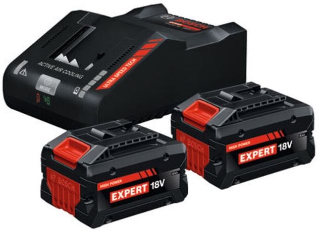BOSCH Set de démarrage Batterie/Chargeur 2x EXBA18V-80 + EXAL18V-160; C (1600A0373T)