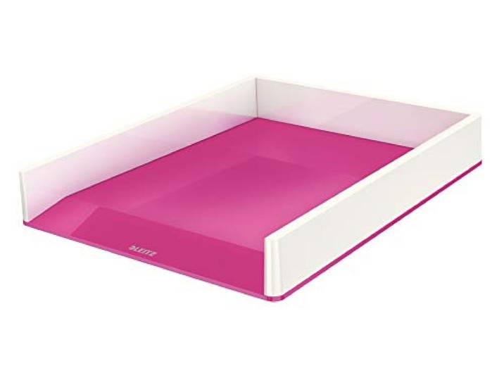 Leitz Brievenbak A4, wit/metaalroze, WOW-serie, 53611023