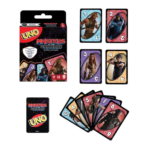 Mattel Games UNO Masters of the Universe kaartspel voor kinderen en gezinnen, JMF11
