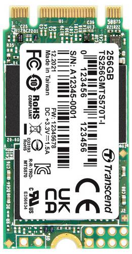 Transcend 256GB Interne M.2 SATA SSD 2242 TS256GMTS570TI-VS1