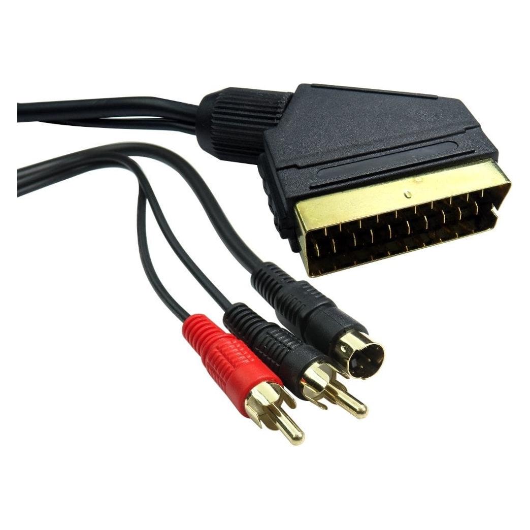 Cables Direct CDL SCART to Two RCA & SVHS Cable (Cinch Kabel) (2SR2V-01)