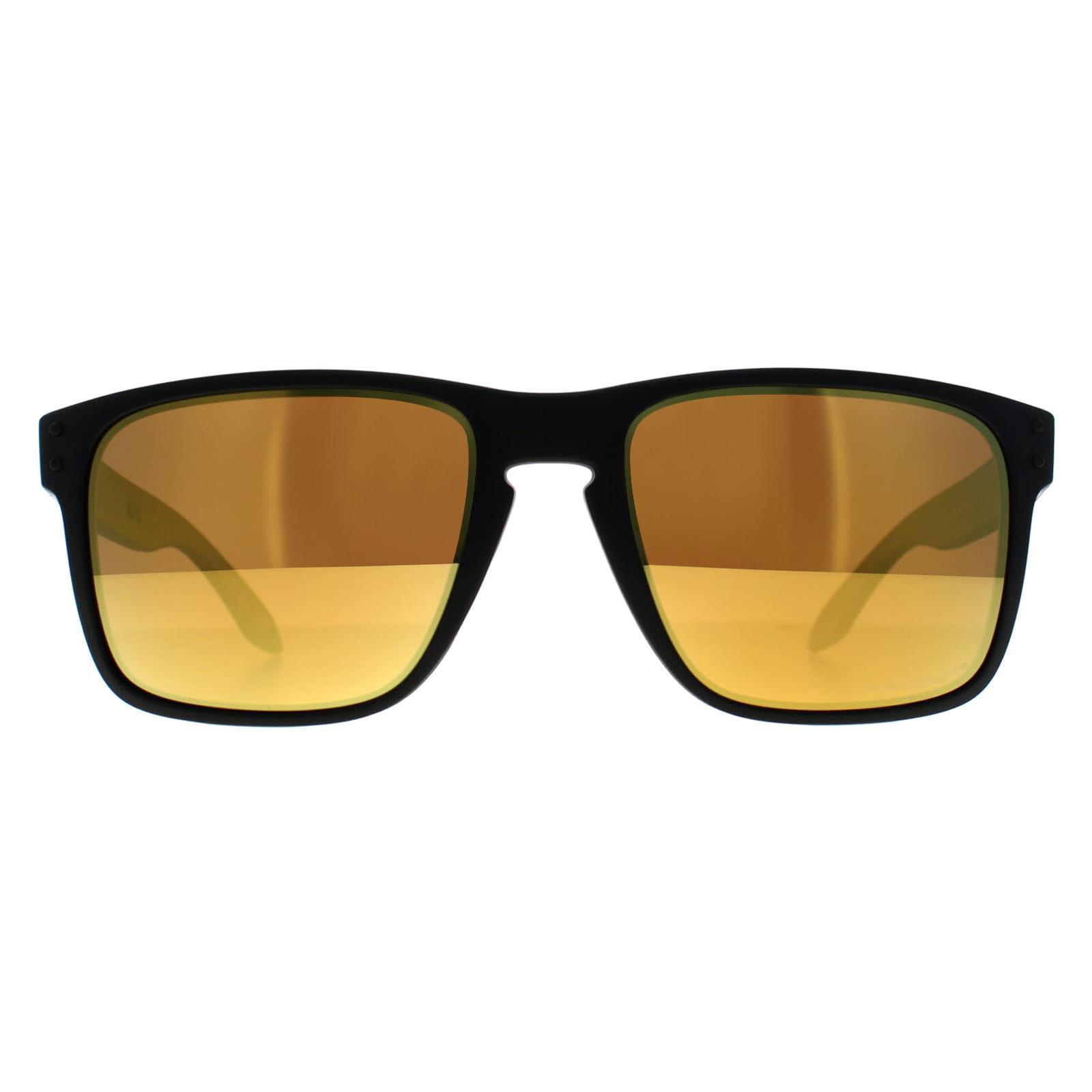 Oakley Holbrook XL OO9417-23 matzwarte prizm 24k gepolariseerde zonnebril