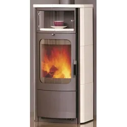 Hark  Dauerbrandofen  Kaminofen  Opera-B  Ofenkacheln  creme-weiss  titan  (5  KW)