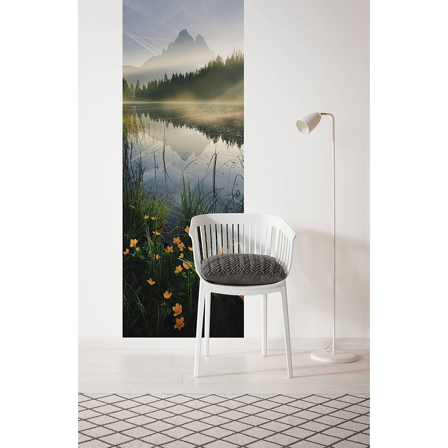 home24 Fotobehang Morning Mist B/D/H: 100 x 280 x 0 cm