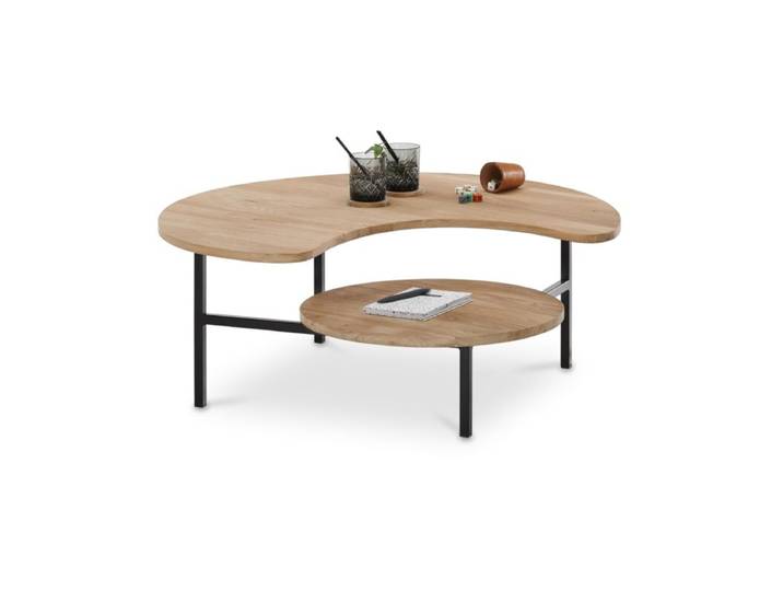 set one by Musterring Orlando Couchtisch Bean rund mit 2 Etagen