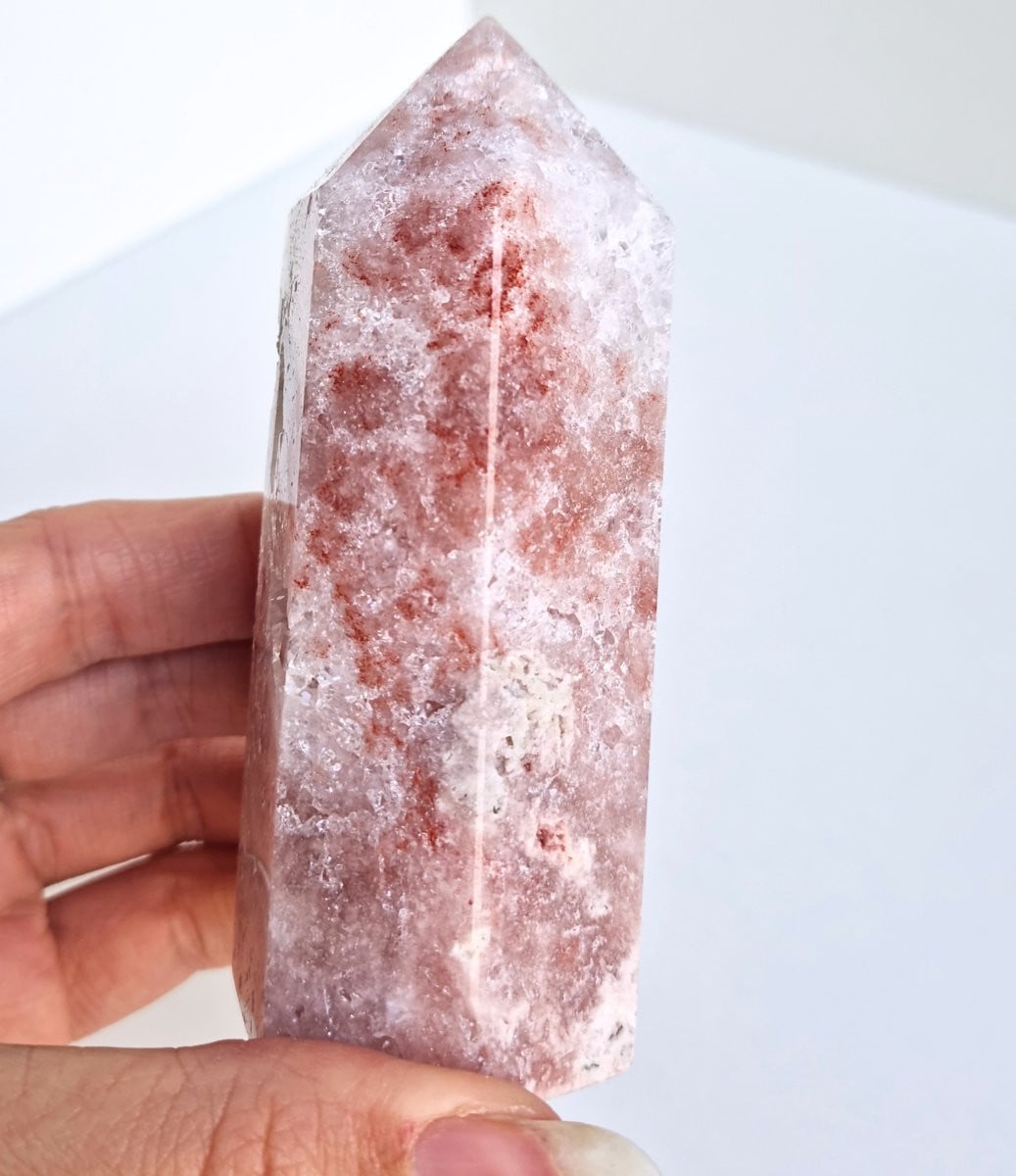 ThaleiaDesign Roze Amethist Toren voor Woondecoratie en Spiritualiteit