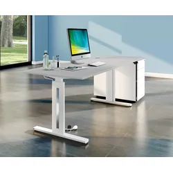 Sitz Steh Schreibtisch Mewo 3 höhenverstellbarer Bürotisch elektrisch