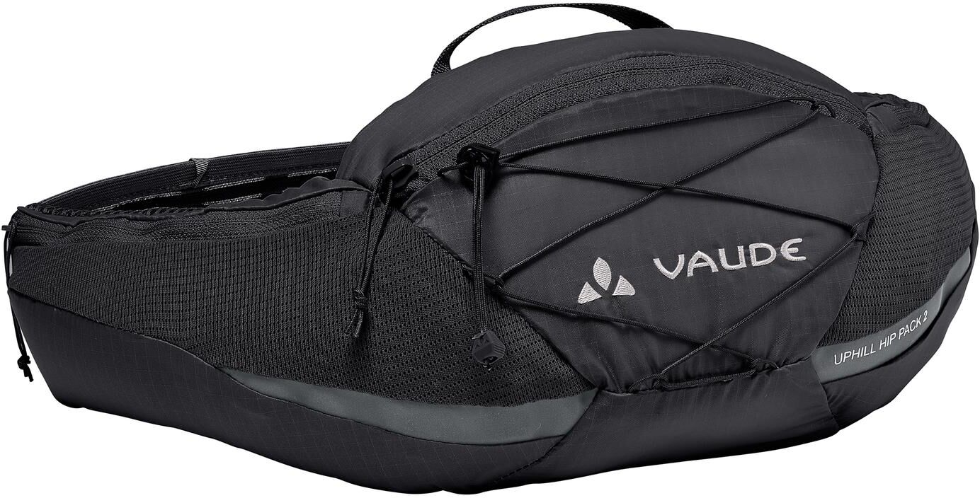 Bauchtasche VAUDE "Uphill Hip Pack 2", schwarz, Taschen, Damen, B/H/T: 18cm, Bauchtasche, B:18cm schwarz B/H/T: 18cm