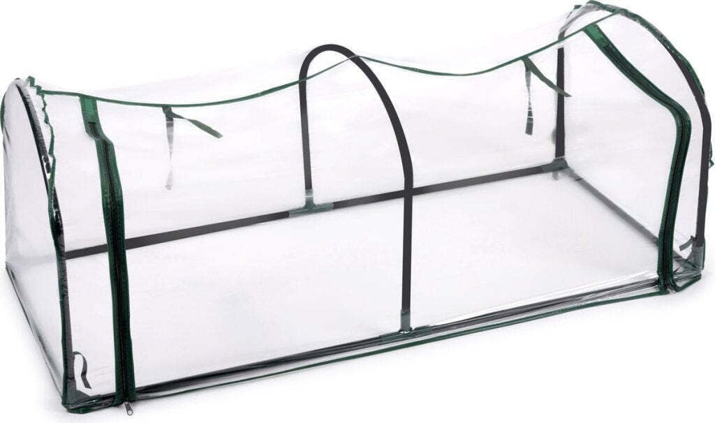 Kinzo Tunnelkas Broeikas met Rits van Staal B: 130 cm, D: 60 cm, H: 50 cm