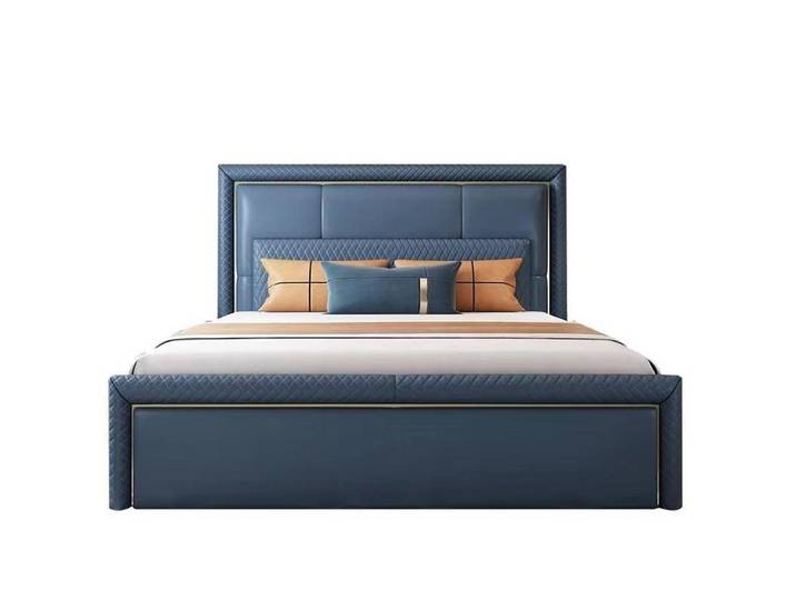 Xlmoebel Polsterbett Modernes gepolstertes Bettgestell im ansprechenden Design (Bett), Hergestellt in Europa