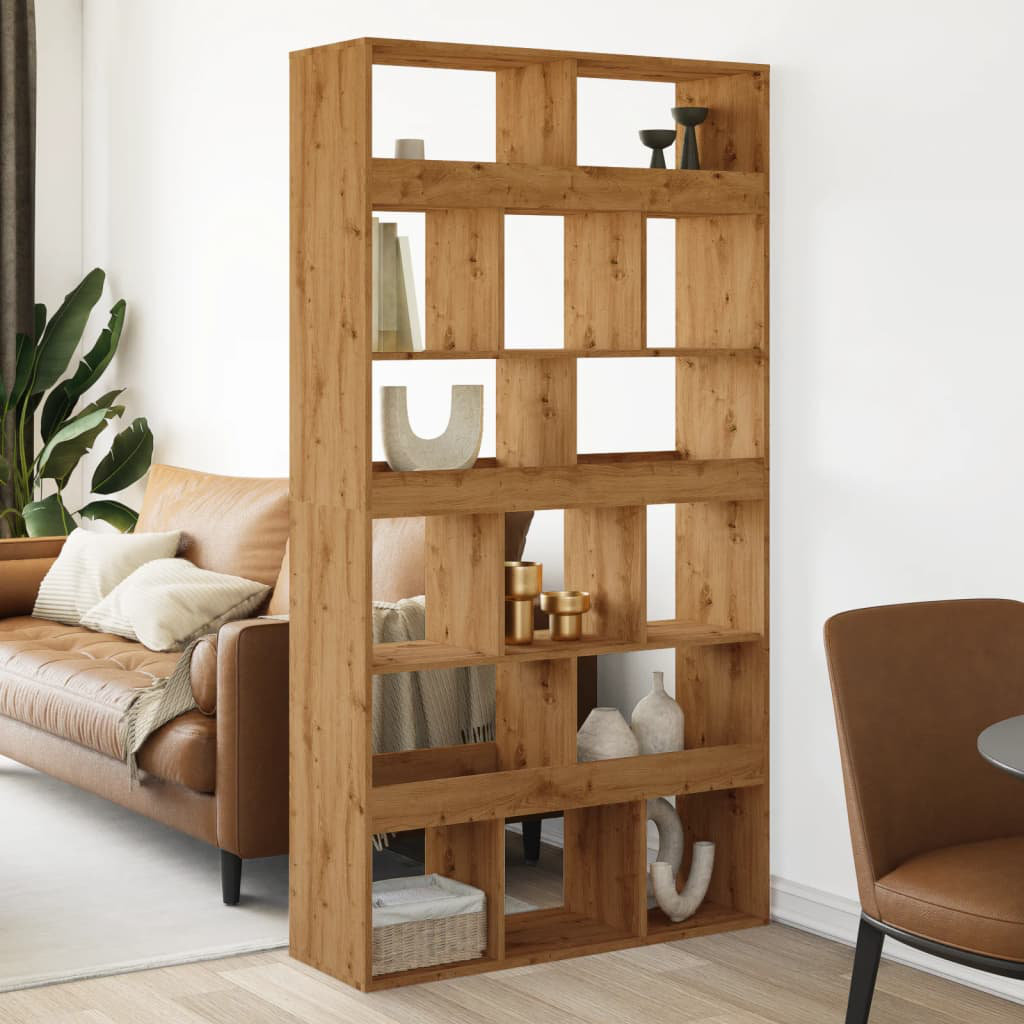 Union Rustic Room Divider 100X33x187.5 Cm Engineered Wood Artisian Oak 100cm W X 33cm D
