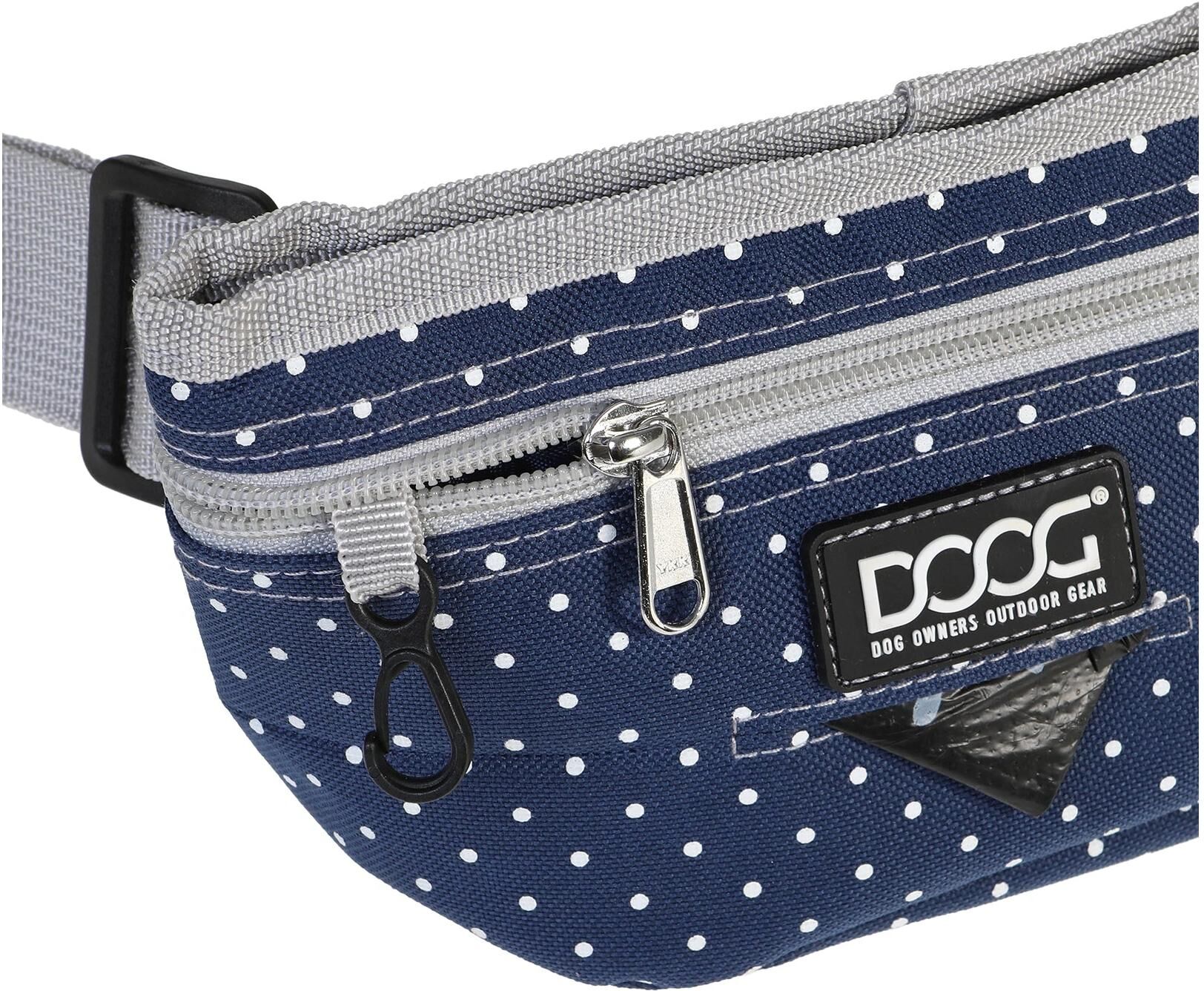 DOOG "Pouch L" blauweiß B/H/T: 20cm