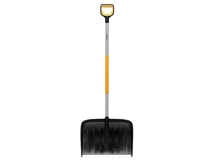 Fiskars Chasse-neige pour de grandes quantités de neige\, série X\, longueur : 153\,5 cm\, aluminium/polymère\, noir/orange/gris\, 1057178