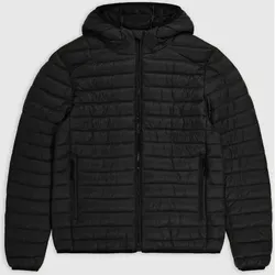 CHAMPION Herren Jacke Hooded Jacket, Größe L in Schwarz Schwarz