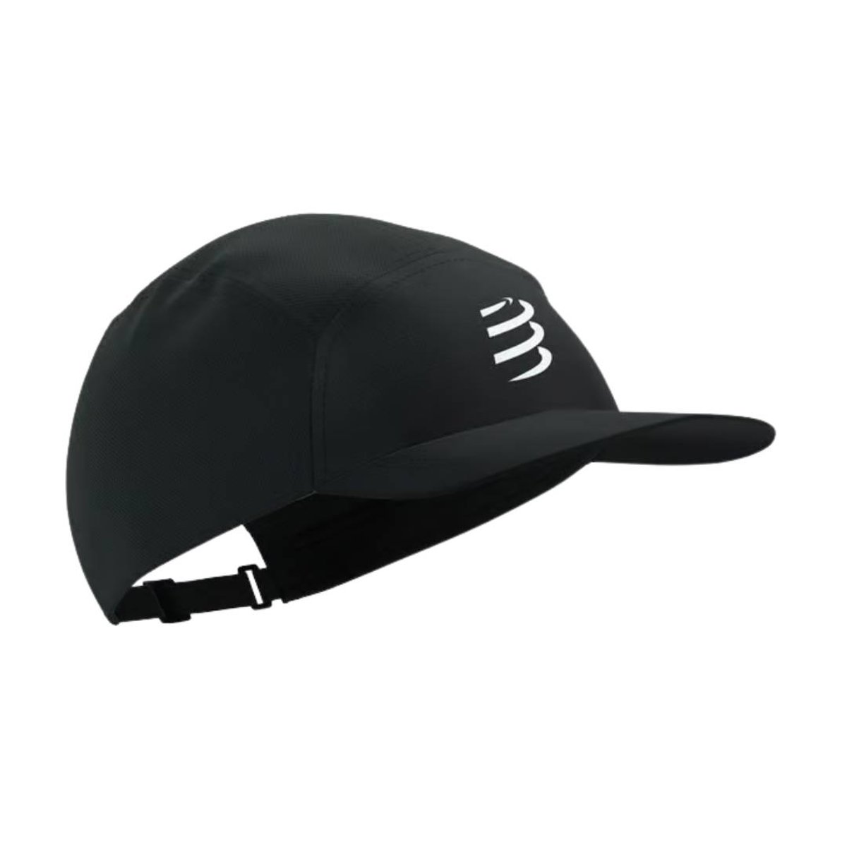 Boné Compressport 5 Panel Preto Unisex