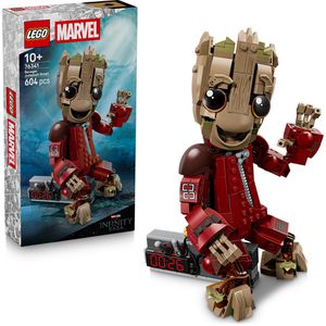 LEGO Marvel 76341 Groot im Ravager-Outfit, ab 10 Jahre, 604 Teile