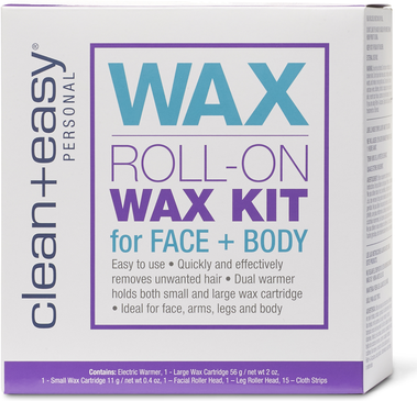 Clean + Easy Face & Body Roll On Wax Kit
