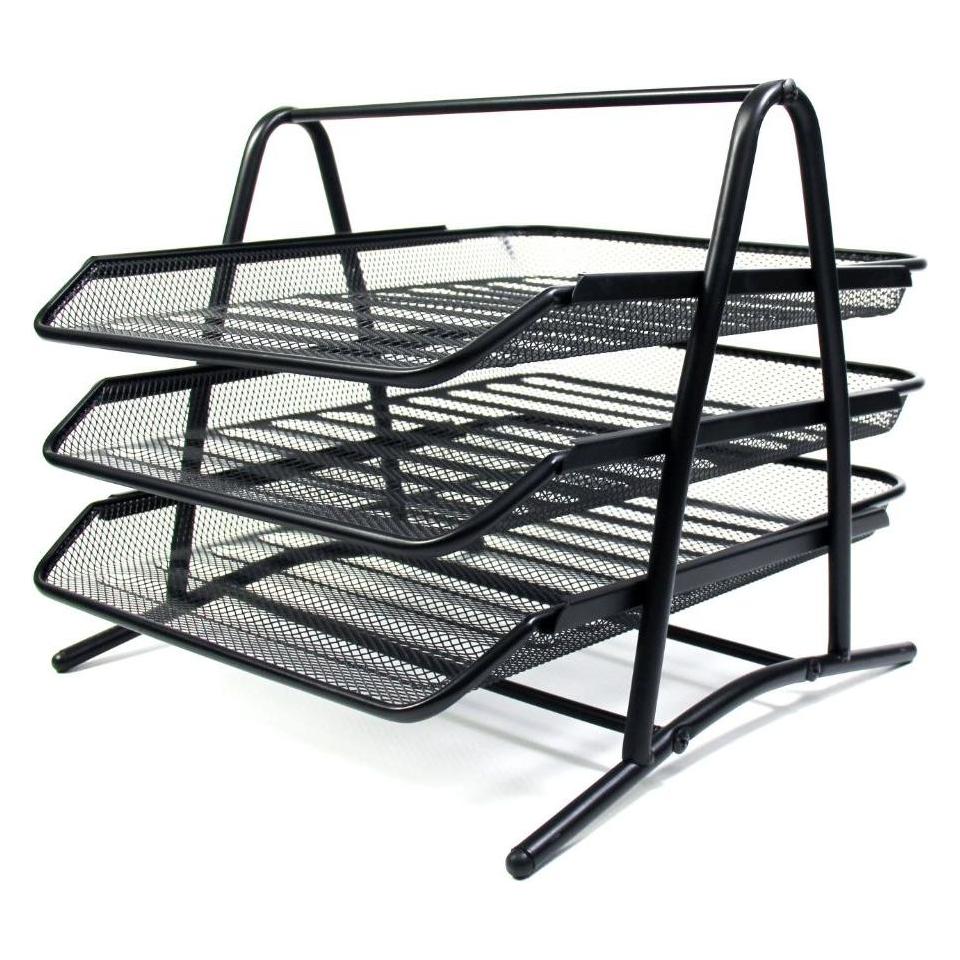 B.N.T. Brevbakkesaet tråd metal MESH m/3 bakker sort (730210)