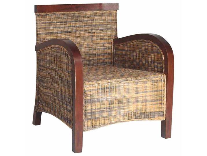 SALE 2026  Fauteuil Chaise de relaxation Brun - Fauteuil Rotin tissé à la main PRO852426479