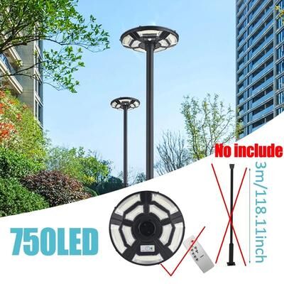 Uplifted Goods Motion Sensor Solar Floor Lamp For Outdoor Security And Emergency Use c
