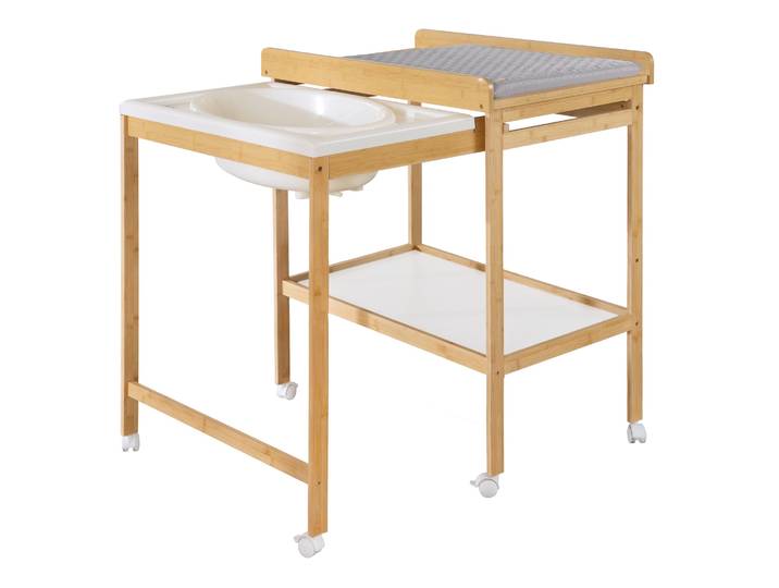 Bade-Wickel-Kombi 'Baby Pool' bicolor inkl. Wickelauflage 'roba Style'